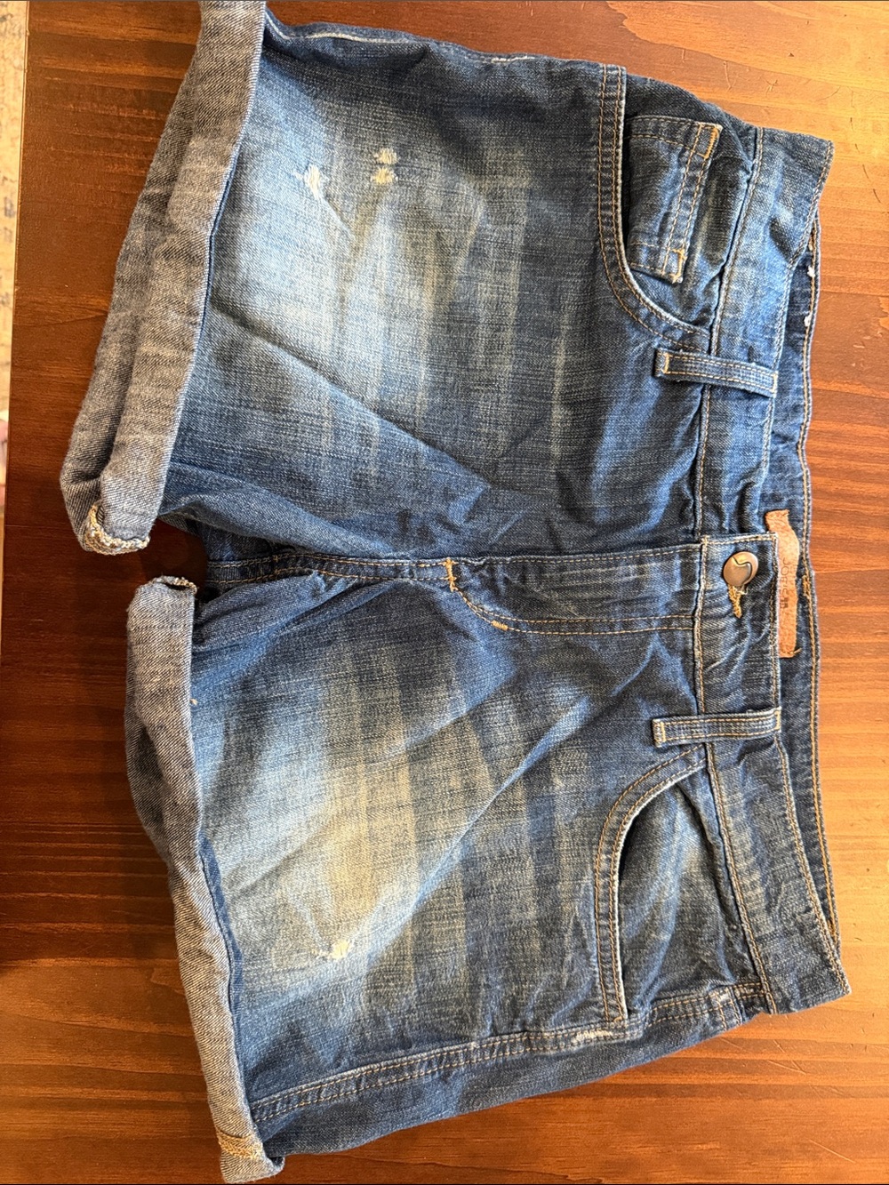 Joe’s Jeans Casual Rolled Hem Distressed Denim Shorts - Blue